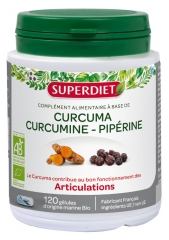 Super Diet Curcuma Pipérine Bio 120 Gélules Super Diet Curcuma Pipérine Bio 120 Gélules