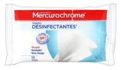 Mercurochrome Lingettes Désinfectantes 12 Lingettes Mercurochrome Lingettes Désinfectantes 12 Lingettes