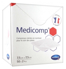 Hartmann Medicomp Compresas de No Tejido Esterilizadas 7,5 x 7,5 cm 50 x 2 Pzas. Hartmann Medicomp Compresas de No Tejido Esterilizadas 7,5 x 7,5 cm 50 x 2 Pzas.