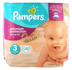 Pampers Active Fit 28 Nappies Size 3 (5-9kg)