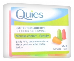 Quies Rubber Foam Ear Plugs 6 Pairs Quies Rubber Foam Ear Plugs 6 Pairs