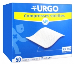 Urgo Compresas Estériles 7,5 x 7,5 cm 50 Bolsas de 2 Compresas Urgo Compresas Estériles 7,5 x 7,5 cm 50 Bolsas de 2 Compresas