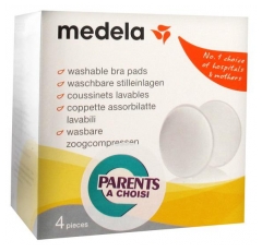 Medela 4 Washable Bra Pads Medela 4 Washable Bra Pads