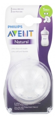 Avent Natürlich 2 Trinksauger bei Slow Flow 1 Monat und + Avent Natürlich 2 Trinksauger bei Slow Flow 1 Monat und +