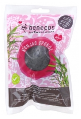 Benecos Natural Care Konjac Sponge with Bamboo Charcoal Oily Prone Skins