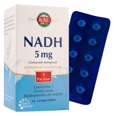 Kal NADH 5 mg 30 Comprimés Kal NADH 5 mg 30 Comprimés