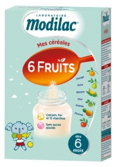 Modilac 6 Fruits dès 8 Mois à 3 Ans 300 g Modilac 6 Fruits dès 8 Mois à 3 Ans 300 g