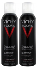 Vichy Homme Mousse à Raser Anti-Irritations Lot de 2 x 200 ml Vichy Homme Mousse à Raser Anti-Irritations Lot de 2 x 200 ml