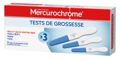 Mercurochrome Test de Grossesse Lot de 3 Mercurochrome Test de Grossesse Lot de 3