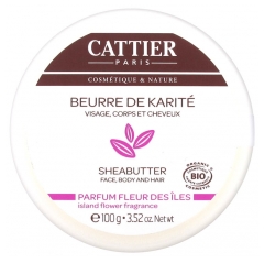 Cattier Beurre de Karité Parfum Fleur des Îles 100 g Cattier Beurre de Karité Parfum Fleur des Îles 100 g
