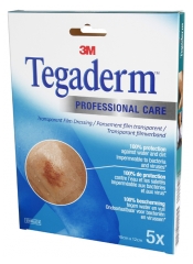 3M Tegaderm Transparent Film Plaster 10cm x 12cm 5 Plasters 3M Tegaderm Transparent Film Plaster 10cm x 12cm 5 Plasters