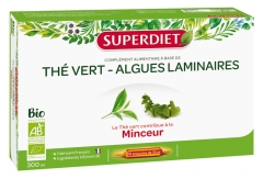 Super Diet Thé Vert Algues Laminaires Bio 20 Ampoules Super Diet Thé Vert Algues Laminaires Bio 20 Ampoules