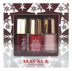 Mavala Silver Set 3 Mini Color Nail Colors Cream 5ml Mavala Silver Set 3 Mini Color Nail Colors Cream 5ml