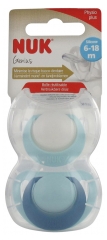 NUK Genius 2 Sucettes Silicone 6-18 Mois NUK Genius 2 Sucettes Silicone 6-18 Mois