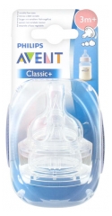 Avent Airflex 3m+ Teats For Thicker Liquids x2 Avent Airflex 3m+ Teats For Thicker Liquids x2