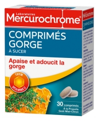 Mercurochrome Comprimés Gorge à Sucer 30 Comprimés Mercurochrome Comprimés Gorge à Sucer 30 Comprimés