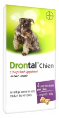 Bayer Drontal Chien Comprimé Appétent 4 Comprimés Bayer Drontal Chien Comprimé Appétent 4 Comprimés