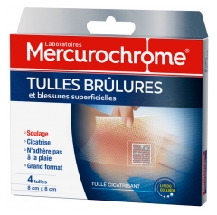 Mercurochrome Tulles Brûlures et Blessures Superficielles 4 Tulles Mercurochrome Tulles Brûlures et Blessures Superficielles 4 Tulles