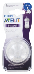Avent Natural 2 Teats for Thickened Liquids 6 Months+ Avent Natural 2 Teats for Thickened Liquids 6 Months+