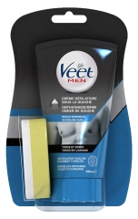 Veet Men Crème Dépilatoire Sous La Douche Peaux Sensibles 150 ml Veet Men Crème Dépilatoire Sous La Douche Peaux Sensibles 150 ml