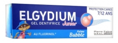 Elgydium Gel Dentifrice Junior Protection Caries 7/12 Ans Arôme Bubble 50 ml Elgydium Gel Dentifrice Junior Protection Caries 7/12 Ans Arôme Bubble 50 ml
