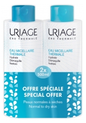 Uriage Eau Micellaire Thermale Peaux Normales à Sèches Lot de 2 x 500 ml Uriage Eau Micellaire Thermale Peaux Normales à Sèches Lot de 2 x 500 ml