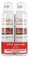 Rogé Cavaillès Déodorant Absorb+ Homme 48H Lot de 2 x 150 ml Rogé Cavaillès Déodorant Absorb+ Homme 48H Lot de 2 x 150 ml