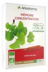 Arkopharma Arkofluides Ginkgo Biloba 20 Ampoules Arkopharma Arkofluides Ginkgo Biloba 20 Ampoules