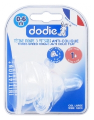 Dodie 2 Silicone Large Neck Teats 0-6 Months 3 Flows Debit 1 Dodie 2 Silicone Large Neck Teats 0-6 Months 3 Flows Debit 1