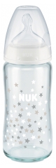 NUK First Choice + Biberón de Vidrio 240 ml 0-6 Meses NUK First Choice + Biberón de Vidrio 240 ml 0-6 Meses