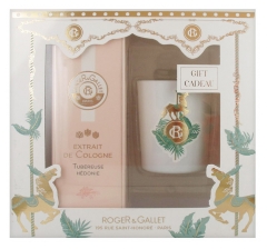 Roger & Gallet Cofre Extracto de Colonia Tubéreuse Hédonie 100 ml + Vela Perfumada Feu de Bois 60 g Roger & Gallet Cofre Extracto de Colonia Tubéreuse Hédonie 100 ml + Vela Perfumada Feu de Bois 60 g