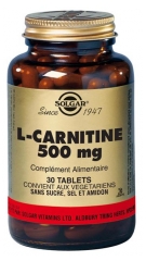 Solgar L-Carnitine 500mg 30 Tablets Solgar L-Carnitine 500mg 30 Tablets