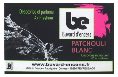 Buvard d'encens Carnet d'Encens Patchouli Blanc 36 Feuillets Buvard d'encens Carnet d'Encens Patchouli Blanc 36 Feuillets