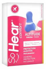 Visiomed SoHear Comfort Protection Auditive Spécial Avion 1 Paire Réutilisable Visiomed SoHear Comfort Protection Auditive Spécial Avion 1 Paire Réutilisable