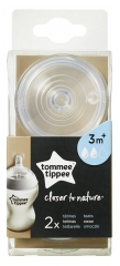 Tommee Tippee Closer to Nature 2 Medium Flow Teats 3 Months and + Tommee Tippee Closer to Nature 2 Medium Flow Teats 3 Months and +