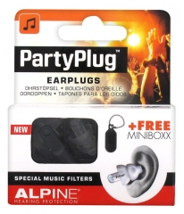 Alpine Hearing Protection Partyplug Bouchons d'Oreille + Minibox Gratuite Alpine Hearing Protection Partyplug Bouchons d'Oreille + Minibox Gratuite