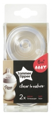 Tommee Tippee Closer to Nature 2 Thick Preparation Teats 6 Months and + Tommee Tippee Closer to Nature 2 Thick Preparation Teats 6 Months and +