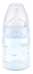 NUK First Choice + Rose & Blue Biberón de Silicona 150 ml 0-6 Meses NUK First Choice + Rose & Blue Biberón de Silicona 150 ml 0-6 Meses