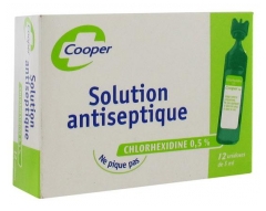 Cooper Antiseptic Solution Chlorhexidine 0.5% 12 x 5ml Cooper Antiseptic Solution Chlorhexidine 0.5% 12 x 5ml