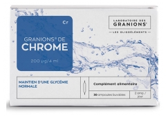 Granions of Chromium 200mcg 30 Phials Granions of Chromium 200mcg 30 Phials