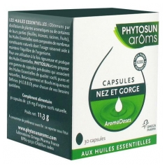 Phytosun Arôms Aromadoses Nez et Gorge 30 Capsules Phytosun Arôms Aromadoses Nez et Gorge 30 Capsules