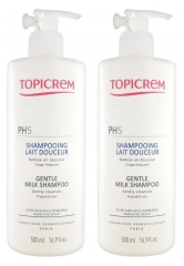 Topicrem PH5 Gentle Milk Shampoo 2 x 500ml Topicrem PH5 Gentle Milk Shampoo 2 x 500ml