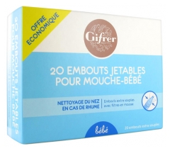 Gifrer 20 Embouts Jetables pour Mouche Bébé Gifrer 20 Embouts Jetables pour Mouche Bébé