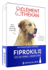 Clément Thékan Fiprokil 268 mg Grands Chiens 4 Pipettes Clément Thékan Fiprokil 268 mg Grands Chiens 4 Pipettes