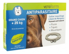 Vetoform Antiparasite Insect Repellent Collar Big Dog + 25kg Vetoform Antiparasite Insect Repellent Collar Big Dog + 25kg