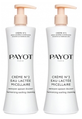 Payot Crème N°2 Eau Lactée Micellaire Harmonising Soothing Cleansing 2 x 400ml Payot Crème N°2 Eau Lactée Micellaire Harmonising Soothing Cleansing 2 x 400ml