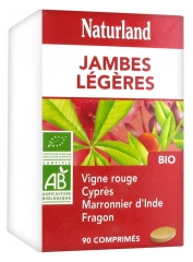 Naturland Complexe Jambes Légères Bio 90 Comprimés Naturland Complexe Jambes Légères Bio 90 Comprimés