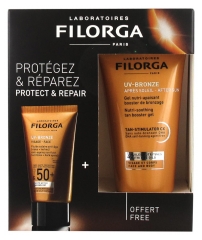 Filorga UV-Bronze Visage Fluide Solaire Anti-Âge SPF50+ 40 ml + UV-Bronze Après-Soleil 50 ml Offert Filorga UV-Bronze Visage Fluide Solaire Anti-Âge SPF50+ 40 ml + UV-Bronze Après-Soleil 50 ml Offert