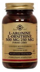 Solgar L-Arginine L-Ornithine 500 / 250 50 Pflanzliche Kapseln Solgar L-Arginine L-Ornithine 500 / 250 50 Pflanzliche Kapseln