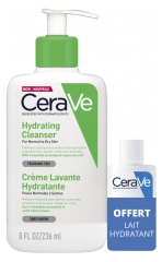 CeraVe Crème Lavante Hydratante 236 ml + Lait Corps 20 ml Offert CeraVe Crème Lavante Hydratante 236 ml + Lait Corps 20 ml Offert